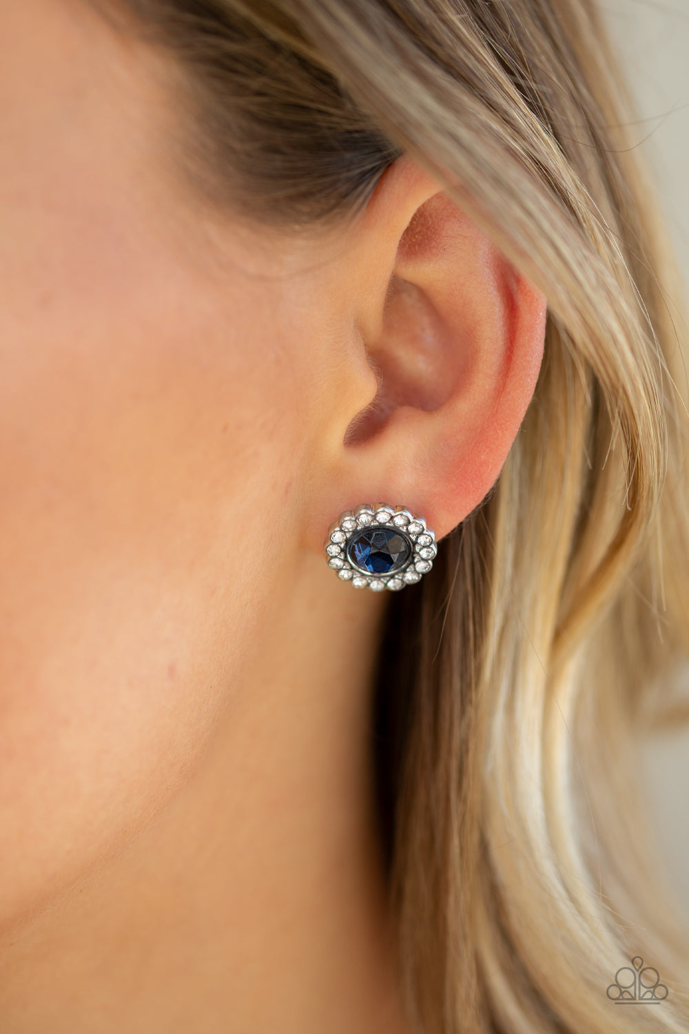 Floral Glow - Blue - Earrings