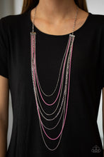 Load image into Gallery viewer, Radical Rainbows - Pink - Necklace - #1244
