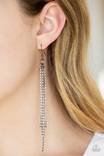 Load image into Gallery viewer, Center Stage Status - Black - Paparazzi Earrings
