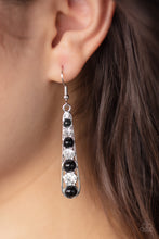 Load image into Gallery viewer, Drawn Out Drama - Black - Earrings
