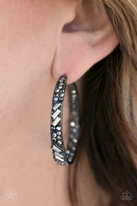 GLITZY By Association - Black - Earrings