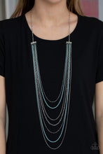 Load image into Gallery viewer, Radical Rainbows - Blue -Paparazzi Necklace
