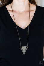 Load image into Gallery viewer, Ancient Arrow - Brass - Necklace
