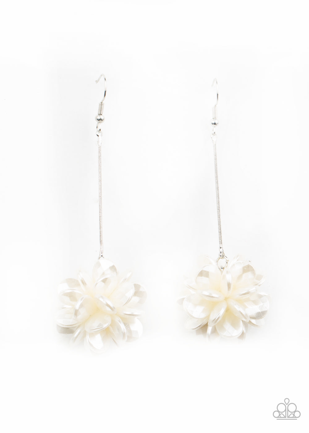 Swing Big - White Paparazzi Earrings